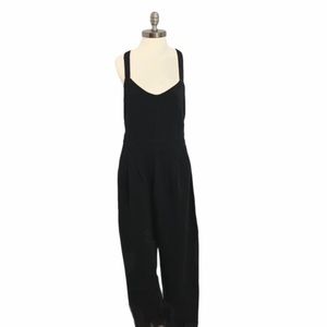 NWT Anthropologie Maeve Black Jumpsuit size M P